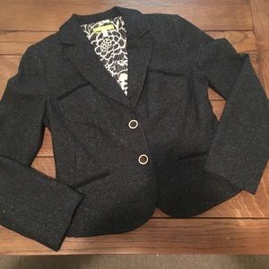 Sigrid Olsen Gray Tweed Equestrian Style Jacket 4